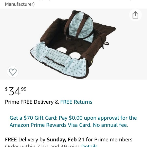 Eddie Bauer kids cart and high chair  cover - Picture 3 of 7